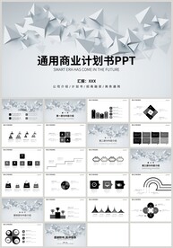 黑色简约通用商业计划书PPT