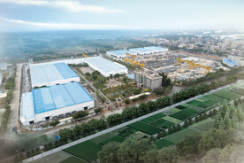 原石集团石材厂鸟瞰图