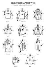 衣服线稿图标测量方法
