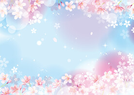 樱花背景矢量
