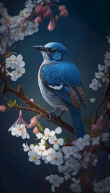 动物鸟类站在树枝上的鸟