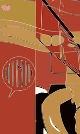 日式轻奢抽象装饰画