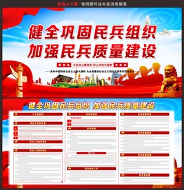 民兵展板