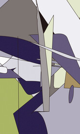 北欧轻奢抽象色块装饰画