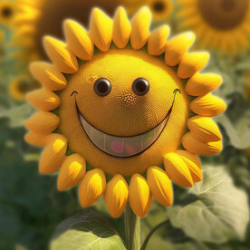 手绘向日葵设计