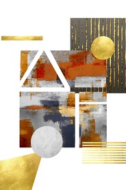 现代轻奢抽象几何装饰画