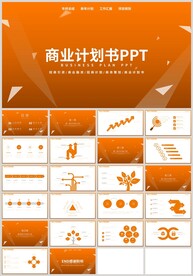橙色通用融资商业计划书PPT
