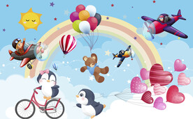 卡通儿童房背景