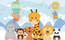 卡通儿童房背景