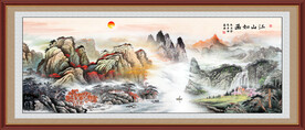 紫气东来国画