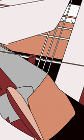 欧式抽象色块装饰画