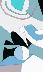 新中式抽象色块装饰画