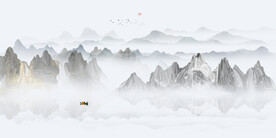 水墨山水图