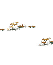 高清分层透明底推拉门打印图