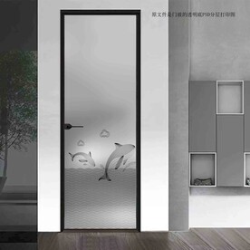 高清分层透明底平开门打印图