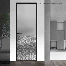 高清分层透明底平开门打印图