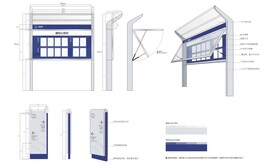 园区宣传栏 导视牌