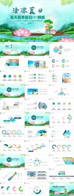 夏日夏天夏季海滨旅游PPT