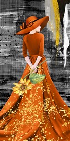 轻奢时尚美女装饰画图片