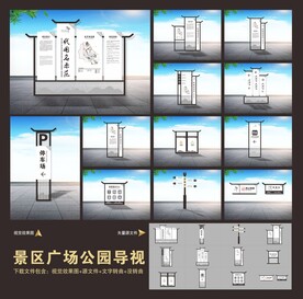 旅游景区公园广场导视标识系统