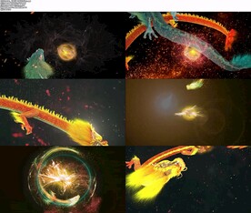 中国龙双龙戏珠黄金龙龙珠