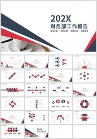 红蓝财务部工作总结PPT