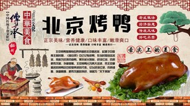 北京烤鸭背景墙