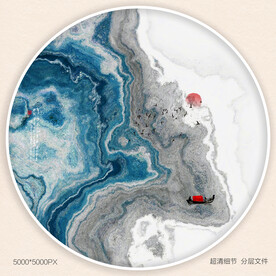 现代水墨艺术装饰画