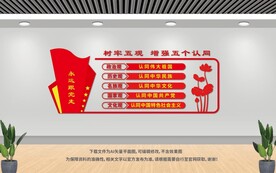 五个认同文化墙