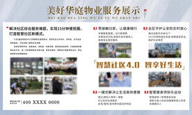 高端物业服务宣传展板