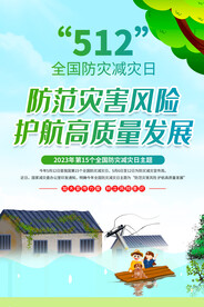 2023年全国防灾减灾日海报