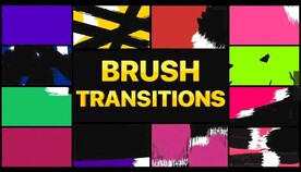 涂鸦油墨笔刷转场合集