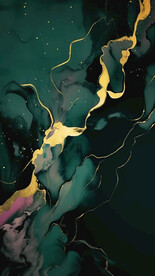 黑绿色水墨背景