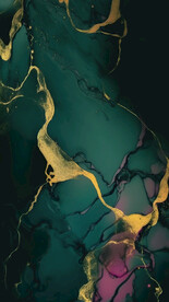 绿色抽象装饰画金箔画