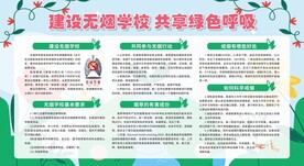 无烟校园展板