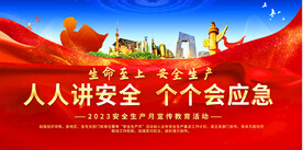 2023安全生产月活动展板