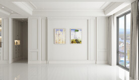 现代客厅背景墙