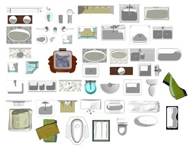 卫浴洁具PSD图块