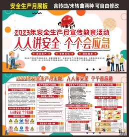人人讲安全个个会应急安全生产月