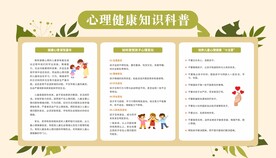青少年心理健康教育宣传栏