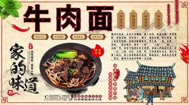 牛肉面工装墙