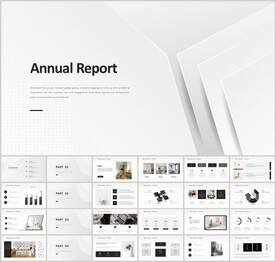白色简约极简商务ppt模板
