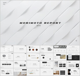 高级感简约极简白色ppt模板