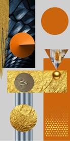 现代轻奢抽象几何装饰画