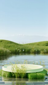 化妆品电商背景图 自然环境风光