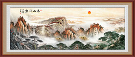 五岳独尊泰山日出