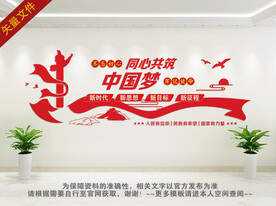 同心共筑中国梦文化墙
