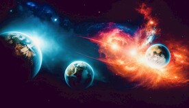 奇幻宇宙天体 手绘素材