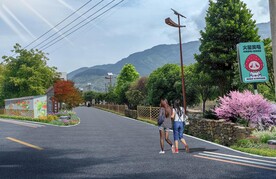 厂区入口 节点 景墙 花境