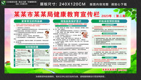 夏季健康教育科普宣传展板